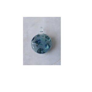 NWOT Tracy Womack Fine Art Glass Ocean Pendant Necklace – Handcrafted Jewelry